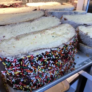 a variety of baked goods