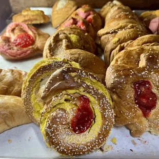 a variety of pastries