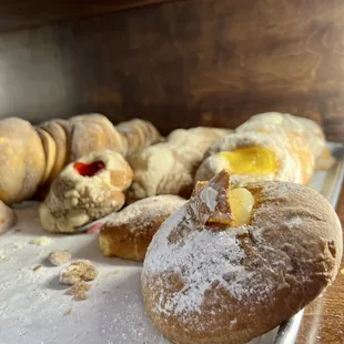 a variety of pastries