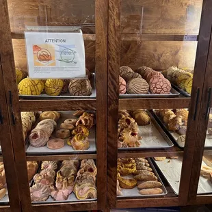 a variety of baked goods