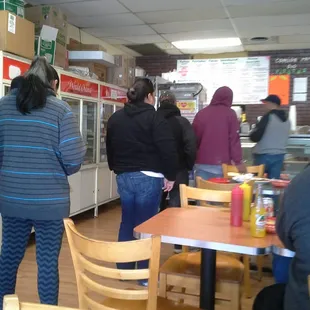 Big lunch line today