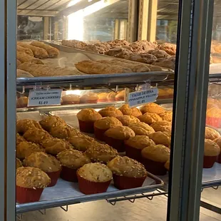 a variety of muffins