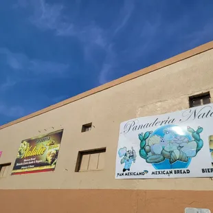 a sign on the side of a building