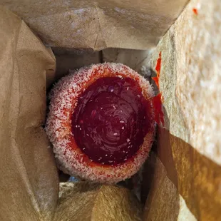 the inside of a paper bag