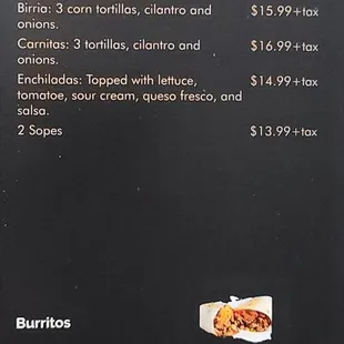 Menu side 3