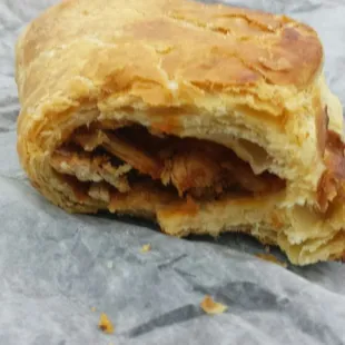 Spicy Tomato Chicken Puff, barely passable to eat