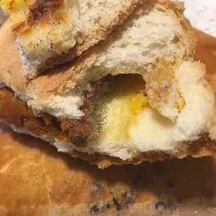 Empanada purchased on 5/20/2018 and moldy on 5/21/2018.