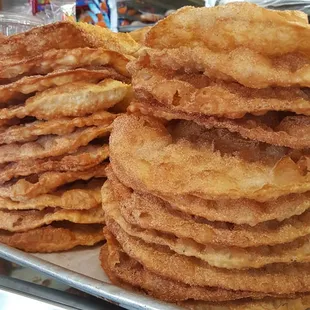 Bunuelos! Crispy crunchy messy goodness! This is the best.