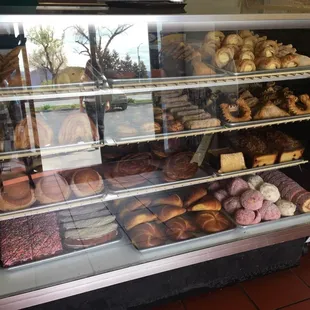 a variety of baked goods