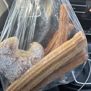 Churros and croissant