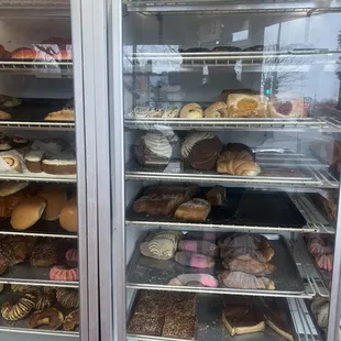 a variety of baked goods