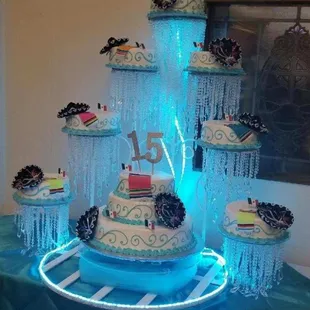 Specialty Quince tiered cake