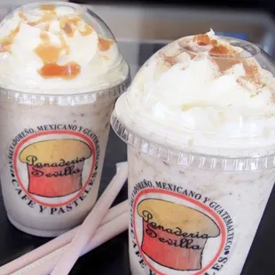 three cups of ice cream