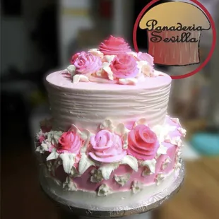 a close up of a cake