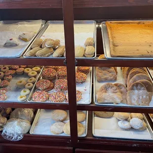 a variety of baked goods