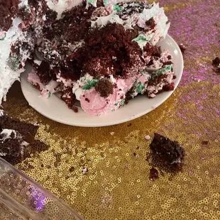 the cake tasted horrible and would fall apart when cut