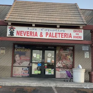 the front of a restaurant