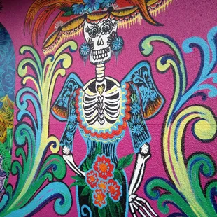 Colorful mural outside