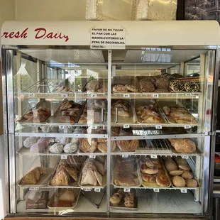 The same &quot;resh daily&quot; bread cabinet that I used to misread as a kid at the old Mexico bakery.