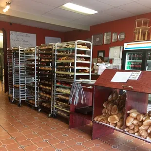 Fresh, warm bread everyday in a clean environment