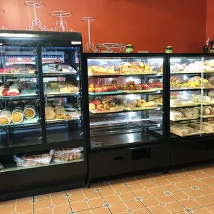 Display case of pan dulce