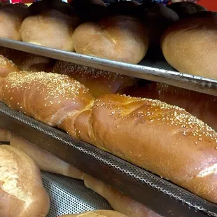 Fresh and warm bolillo bread everyday