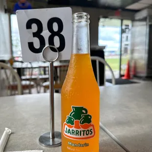 a bottle of jarritos