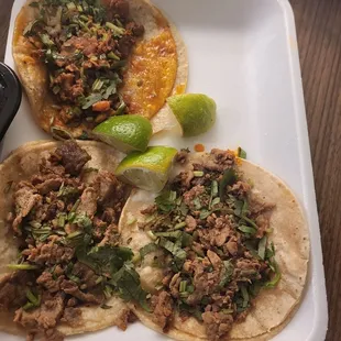 Tacos, asada and al pastor