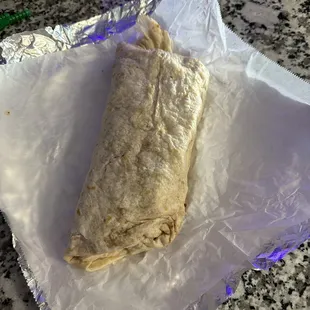 Asada burrito. $9.72