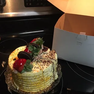 The cake I purchase from the fridge display