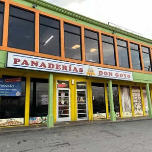 the front of the restaurant