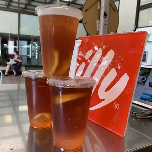 Refreshing "peach Lemon Tea"!