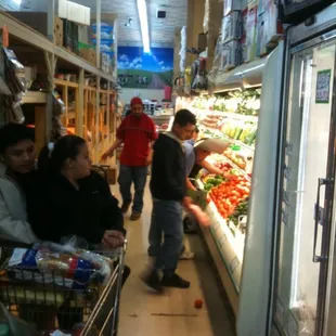 Produce aisle (e.g. Fuji apples 99 cents/lb!)