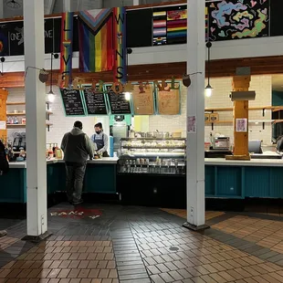 customers at the counter