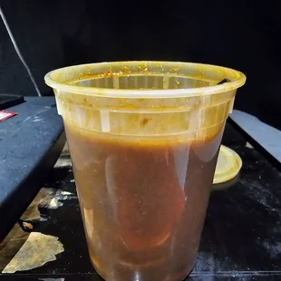 Some sort of "yum" soup or whatnot. For $21? Seriously?