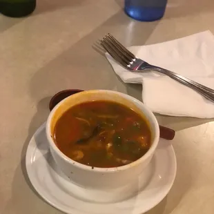 Tom yum soup - small