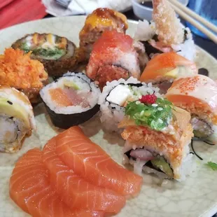 food, sashimi, sushi, sushi and sashimi