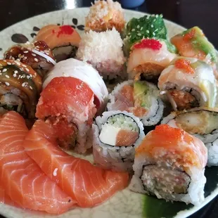 sushi and sashimi, food