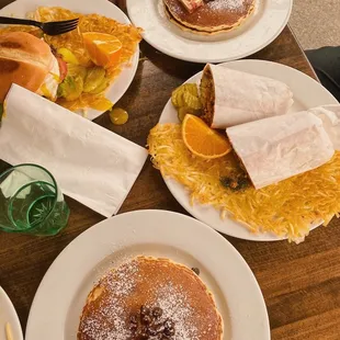 Hangover Burrito, Butter Milk Pancake