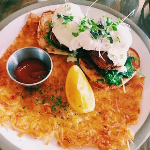 Salmon Cake Benedict