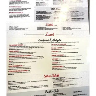 Menu .Pancake Cafe. (Broadway st/Grace St) Breakfast Branch Bar. Pancakes Crepes Sandwiches Burgers etc. Cool!