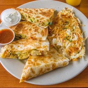 Breakfast t Quesadilla