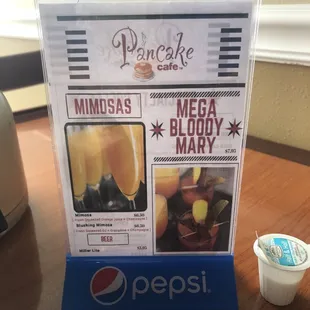 Mimosas and Bloody Mary's Available