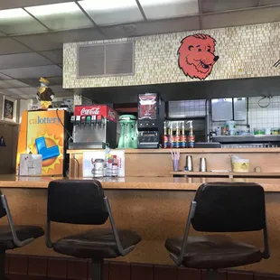 the interior of a restaurant