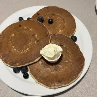 Blueberry pancakes