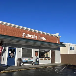 pancake haus in a parking lot