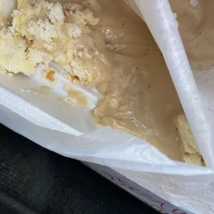 And it's taste very weird with a thick texture. They probably just add flour to the same mix everyday.