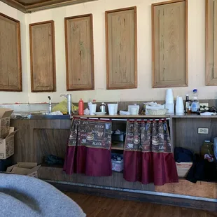 Right next to our table? Disgusting.  CLEAN IT UP