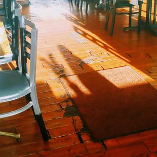 the original 1966 restaurant what appears to be the original 1966 table chairs and floor decor has not really changed