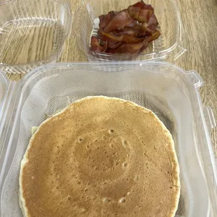 Bacon and 2 stack regular pancakes